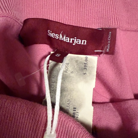 Merino Wool Pink Sleeveless Fitted Crop Top - Picture 8 of 10